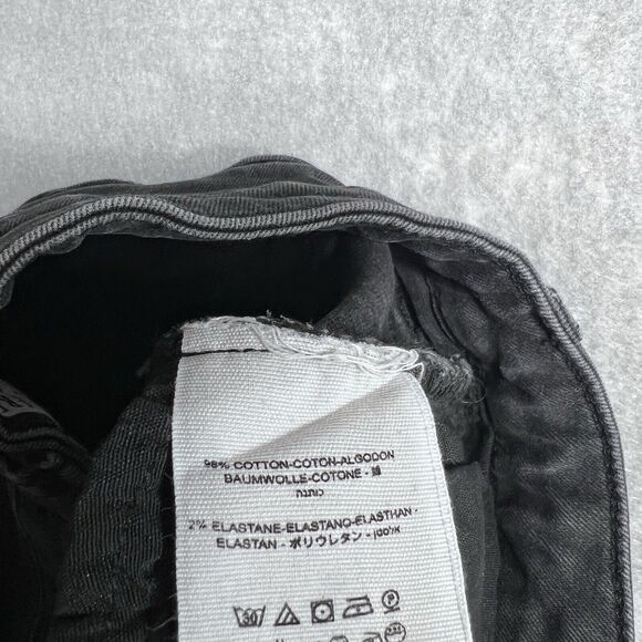 We The Free Womens Size 27 Black Distressed Denim Skinny Ankle Jeans Free People - Picture 11 of 12